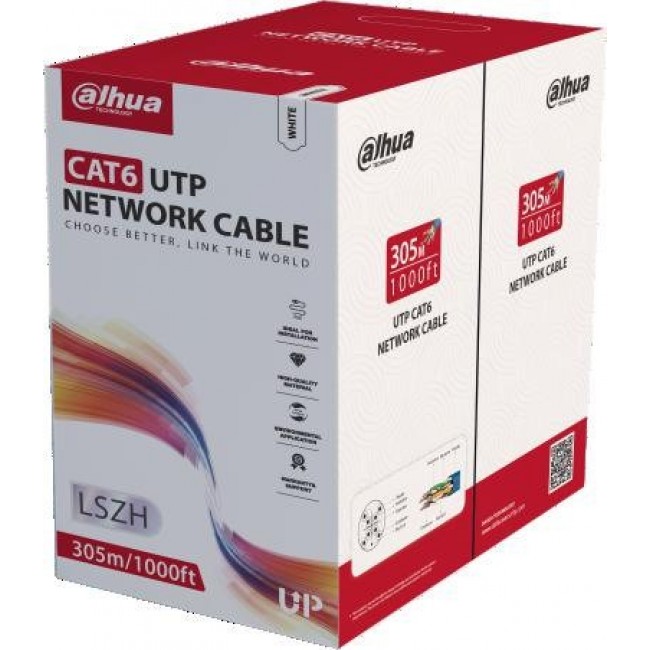 Dahua Technology PFM923I-6UN-C networking cable 305 m Cat6 U/UTP (UTP)
