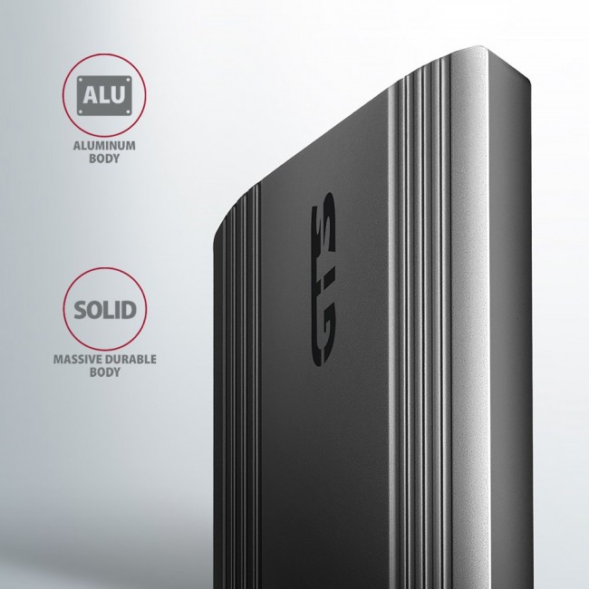 Axagon EEM2-GTS2 External USB-C 10Gbps metal box for M.2 NVMe & SATA SSD disks. Screwless
