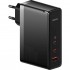 Baseus GaN5 Pro Charger 2xUSB-C, USB-A 140W + USB-C cable, black