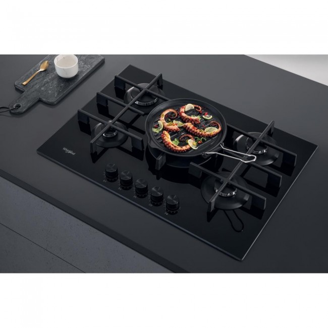 Whirlpool AKWL 728/NB Black Built-in 75 cm Gas 5 zone(s) Whirlpool AKWL 728/NB Black Built-in 75 cm Gas 5 zone(s)