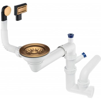 1-Bowl Sink Waste Space-Saver Trap