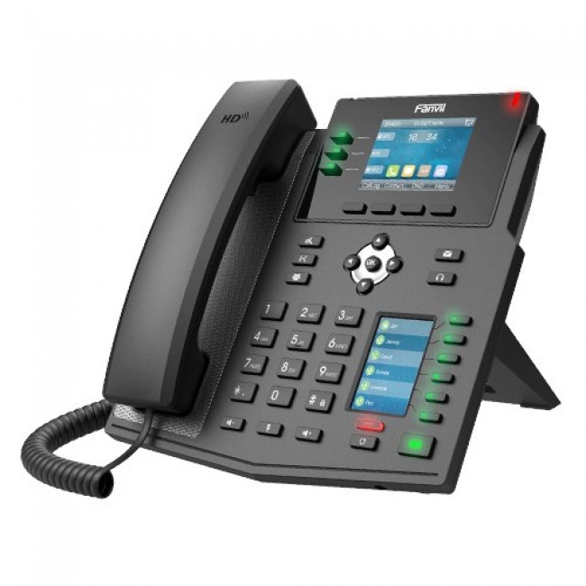 Fanvil X4U IP phone Black 12 lines LCD Wi-Fi Fanvil X4U IP phone Black 12 lines LCD Wi-Fi