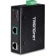 Trendnet TI-SG104 network splitter Power over Ethernet (PoE) Black Trendnet TI-SG104 network splitter Power over Ethernet (PoE) Black