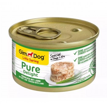 GIMDOG Little Darling Pure Delight Chicken with lamb - wet dog food - 85g