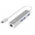LevelOne Gigabit USB-C Network Adapter with USB Hub