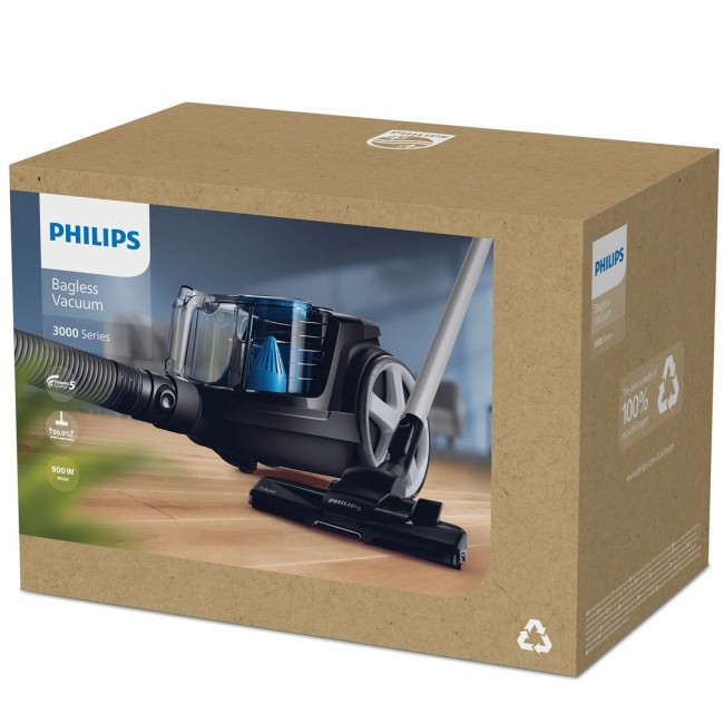 Philips | Vacuum cleaner | PowerPro Compact FC9331/09 | Bagless | Power 900 W | Dust capacity 1.5 L | Black