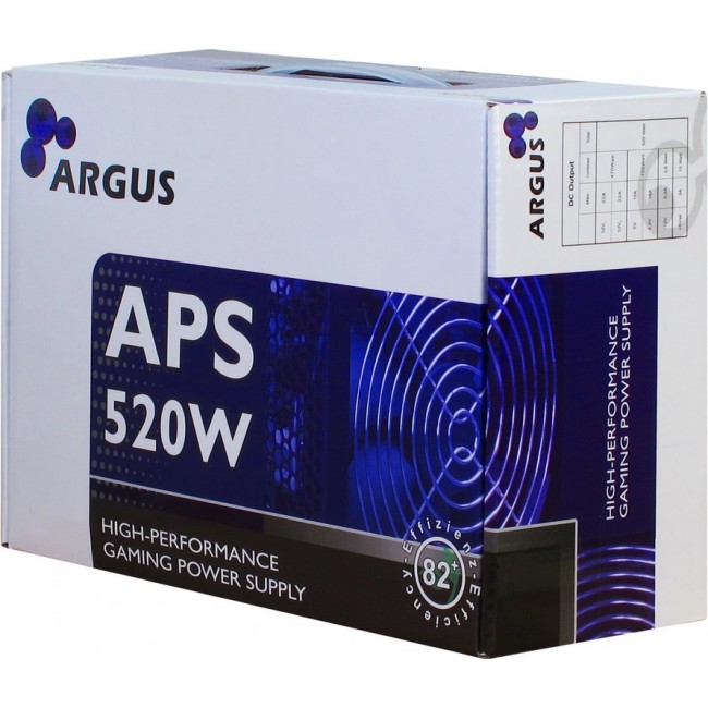 Inter-Tech Argus APS power supply unit 520 W 20+4 pin ATX ATX Black