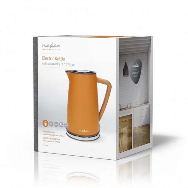 Electric kettle Nedis 1.7L Orange