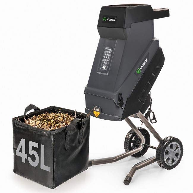 Electric blade branch shredder 2500 W 45 L W94205 WUBER