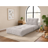 WOBA light grey pouffe-mattress