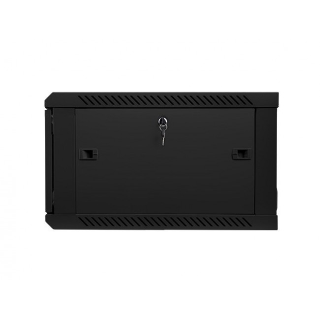 Lanberg wall-mounted installation rack cabinet 19'' 6U 600x600mm black (glass door) Lanberg wall-mounted installation rack cabinet 19'' 6U 600x600mm black (glass door)