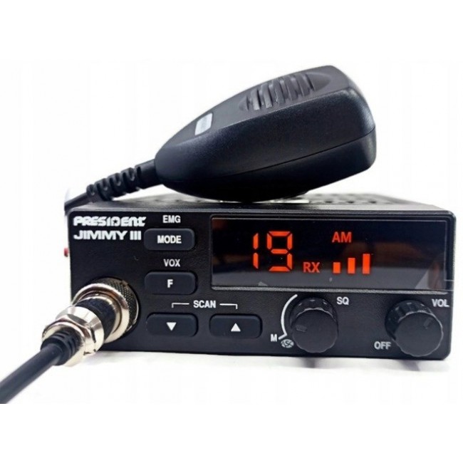 President Jimmy III AM/FM CB radio Black President Jimmy III AM/FM CB radio Black