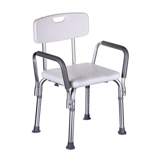 Shower chair with backrest and armrests Shower chair with backrest and armrests