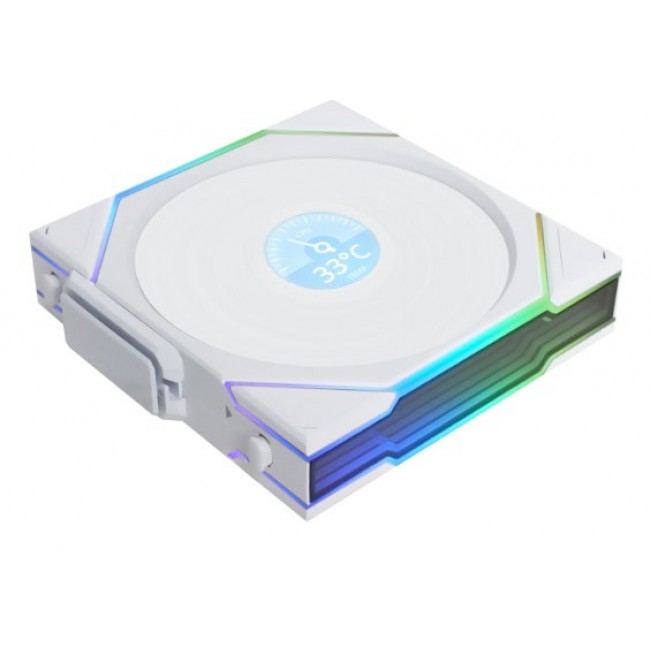 Lian Li UNI FAN TL Wireless LCD Fan, ARGB, PWM - 120 mm, white Lian Li UNI FAN TL Wireless LCD Fan, ARGB, PWM - 120 mm, white