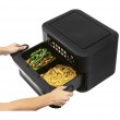 ProfiCook PC-FR 1313 H Double 10 L Stand-alone 2400 W Hot air fryer Black, Stainless steel