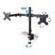 Esperanza ERW018 Desk mount for two monitors 10-27'' up to 8kg Esperanza ERW018 Desk mount for two monitors 10-27'' up to 8kg