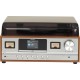 Denver MRD-52 retro stereo system with light wood turntable