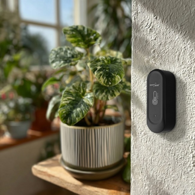 GreenBlue Outdoor WiFi Temperature and Humidity Sensor, Android/iOS, 3.0V DC, LR03x2, IP65, GB741 GreenBlue Outdoor WiFi Temperature and Humidity Sensor, Android/iOS, 3.0V DC, LR03x2, IP65, GB741