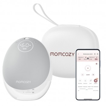 Momcozy M9 Breast pump with app control Single set Gray
