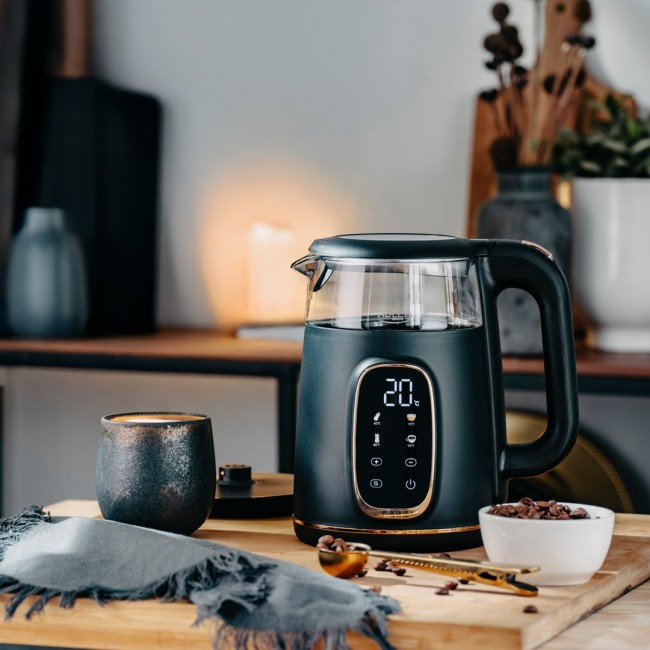 Adler D 1305 BG electric kettle 1.7 L 2200 W Black, Transparent, Gold Adler D 1305 BG electric kettle 1.7 L 2200 W Black, Transparent, Gold
