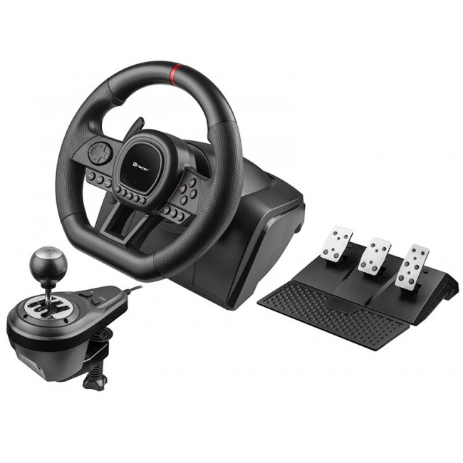 Tracer SimRacer Manual Gearbox 6in1 Black Steering wheel + pedals + shifter Analogue Nintendo Switch, PC, PlayStation 4, Playstation 3, Xbox One, Xbox 360 Tracer SimRacer Manual Gearbox 6in1 Black Steering wheel + pedals + shifter Analogue Nintendo Switch, PC, PlayStation 4, Playstation 3, Xbox One, Xbox 360