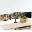 Maclean MC-811 Monitor Bracket Desk Mount Holder For 3 LCD LED Monitors USB 17'' - 27