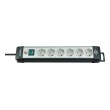 Brennenstuhl 1951560101 power extension 5 m 6 AC outlet(s) Indoor Black, Grey