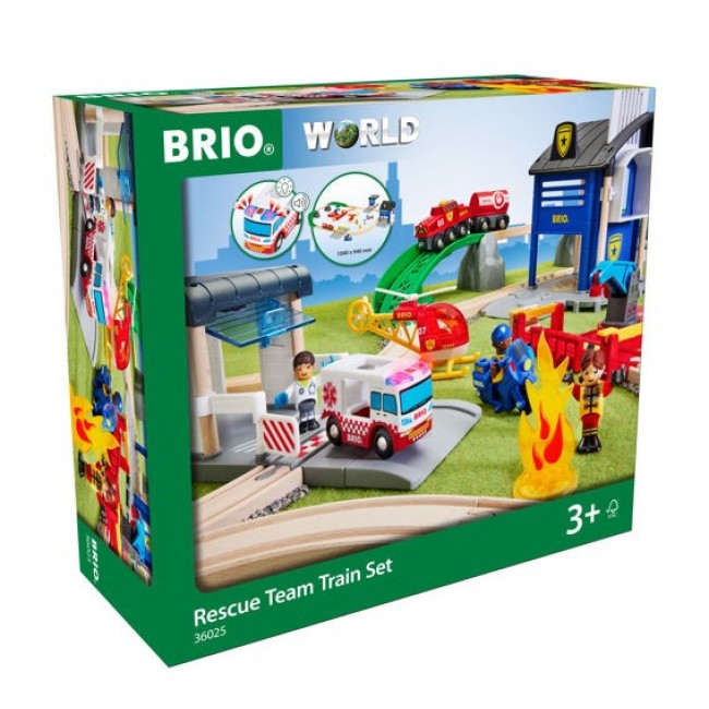 BRIO Rescue Team Train Set