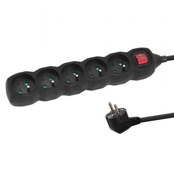 Esperanza ELK214K Power strip 5GN/1,5M Black