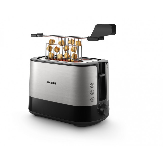 Philips Viva Collection HD2635/90 toaster 7 2 slice(s) Black, Titanium