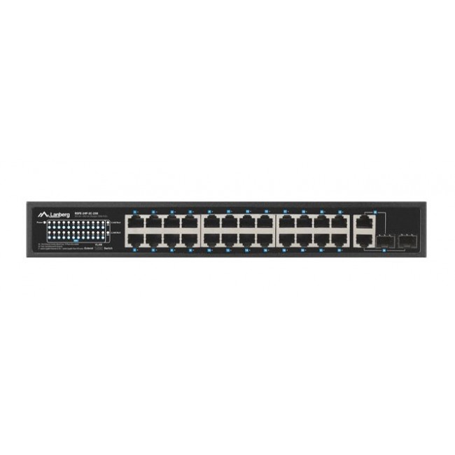 Lanberg Switch 24X 100MB DSP+/2X Combo Rack 19