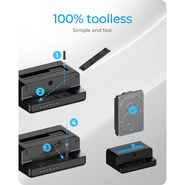 ICY BOX IB-2914MSCL-C31 USB 3.2 Gen 2 (3.1 Gen 2) Type-C Black ICY BOX IB-2914MSCL-C31 USB 3.2 Gen 2 (3.1 Gen 2) Type-C Black