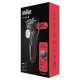 Braun Series 5 50-R1000s Foil shaver Black, Red Braun Series 5 50-R1000s Foil shaver Black, Red