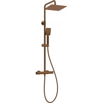Showerhead with thermostatic mixer