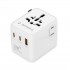Gembird TPA-1A2C20-01-W Universal travel power adapter, 20 W, white