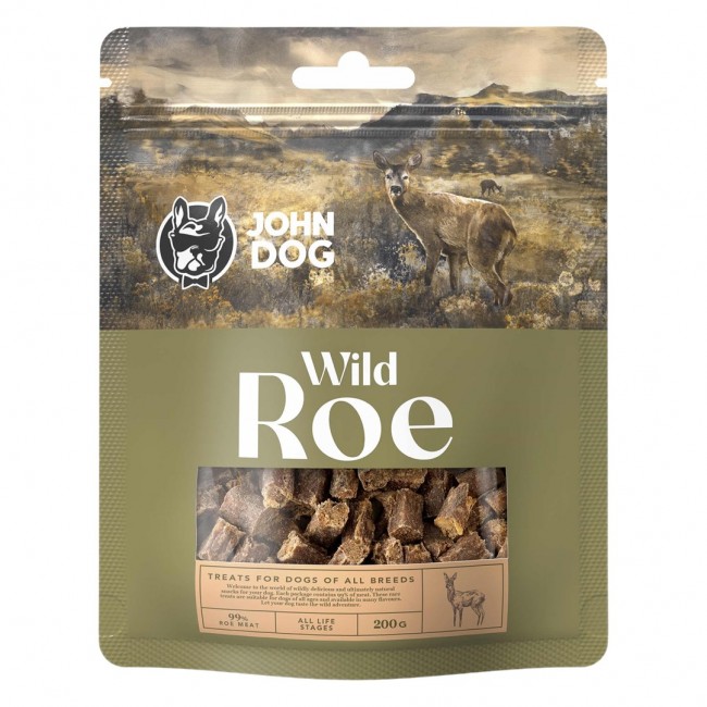 JOHN DOG Wild roe - dog treat - 200g