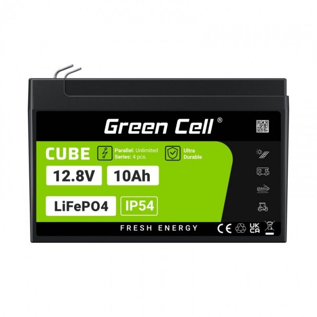Green Cell LFPGC12V10AH UPS battery Lithium Iron Phosphate (LiFePO4) 12.8 V 10 Ah Green Cell LFPGC12V10AH UPS battery Lithium Iron Phosphate (LiFePO4) 12.8 V 10 Ah