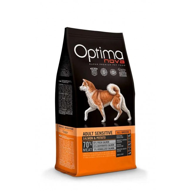 OPTIMANOVA Adult Sensitive Salmon & Potato - dry dog food - 12kg OPTIMANOVA Adult Sensitive Salmon & Potato - dry dog food - 12kg