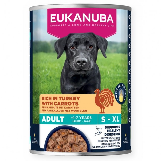 EUKANUBA Life Care Rich in turkey and carrots - wet dog food - 400g
