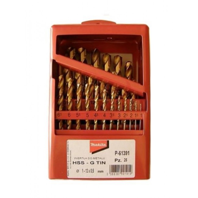 TITANIUM DRILL BIT SET HSS-G TIN 25pcs 1-13mm TITANIUM DRILL BIT SET HSS-G TIN 25pcs 1-13mm