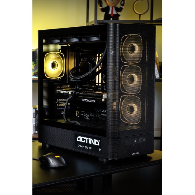 Actina 5901443440246 PC AMD Ryzen 9 9900X3D 32 GB DDR5-SDRAM 1 TB SSD NVIDIA GeForce RTX 5070 Ti Windows 11 Home Midi Tower Black