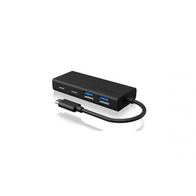 ICY BOX IB-HUB1426-CPD USB 3.2 Gen 1 (3.1 Gen 1) Type-C 5000 Mbit/s Black
