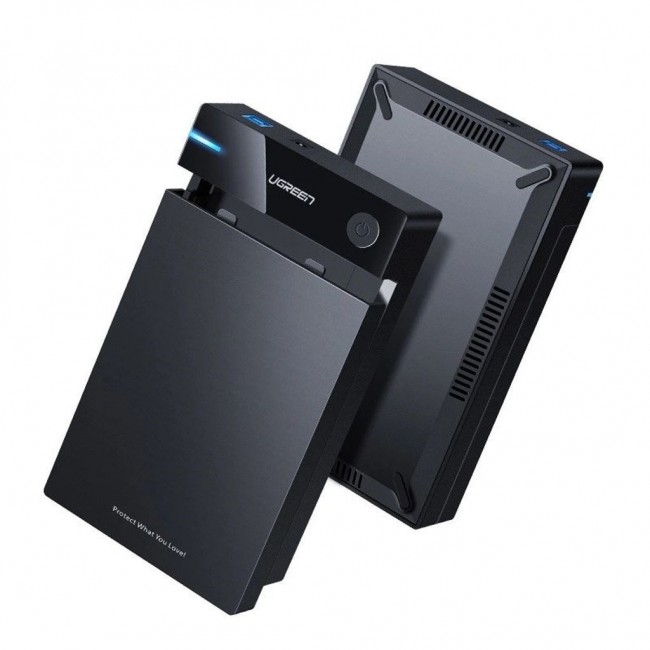 Ugreen 50422 storage drive enclosure HDD/SSD enclosure Black 2.5/3.5