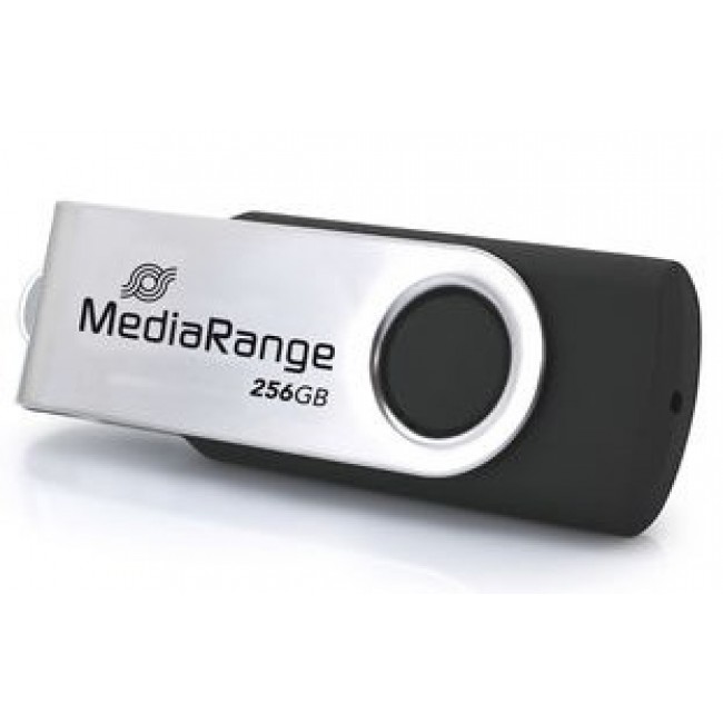 MediaRange MR1955 USB flash drive 256 GB USB Type-C 3.2 Gen 1 (3.1 Gen 1) Black, Silver