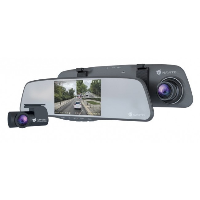 Navitel | Smart rearview mirror equipped with a DVR | MR255NV | IPS display 5'' 960x480 | Maps included