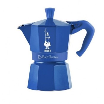 Moka pot for 3 cups Moka Express 5464 BIALETTI blue