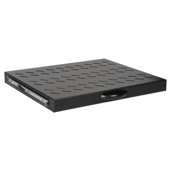 Equip Sliding Shelf 19', 1U, 600MM, Black