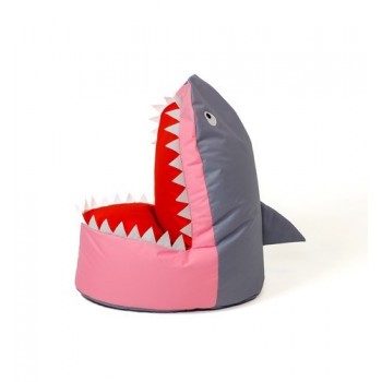 Sako bag pouffe Shark grey-pink XXL 100 x 60 cm