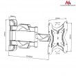 Maclean MC-742 TV mount 106.7 cm (55 Maclean MC-742 TV mount 106.7 cm (55