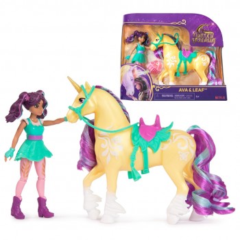 Unicorn Academy, Ava & Leaf with 2 Accessories & Hair Tool, Dolls & Unicorn Toys for Girls Ages 4 and up